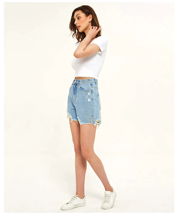 LOOSE SHORTS LOOSE HIGH WAIST JEANS