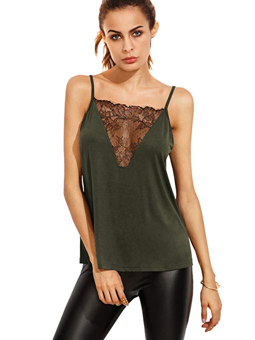 Women's Lace Front Vest Blouse Shirt Backless Sexy Tank Top