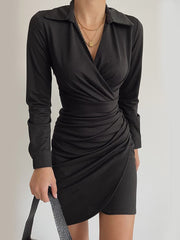 Iris V Neck Mini Dress