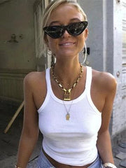 Fashion Solid Tank Tops