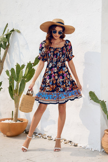 Zoe Summer Floral Mini Dress