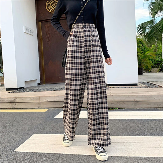 CityHottie - Sweatpants Women Clothes Pants Streetwear Winter Fashion Korean Style Wide Leg Harajuku Baggy Black High Waisted Vintage