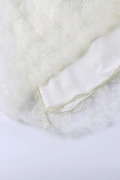 Lace Floral Corset Backless Babydoll Dress