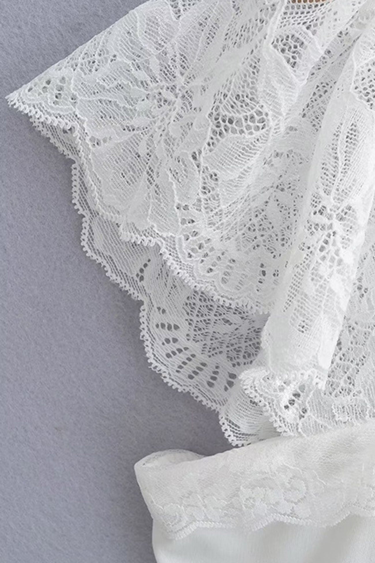 Lace Patchwork Strappy Corset Dress