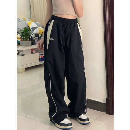 CityHottie - Casual Baggy Pants Women Vintage Oversized Hip Hop Joggers Harajuku Streetwear BF Female Sweatpants Wide Leg Trousers