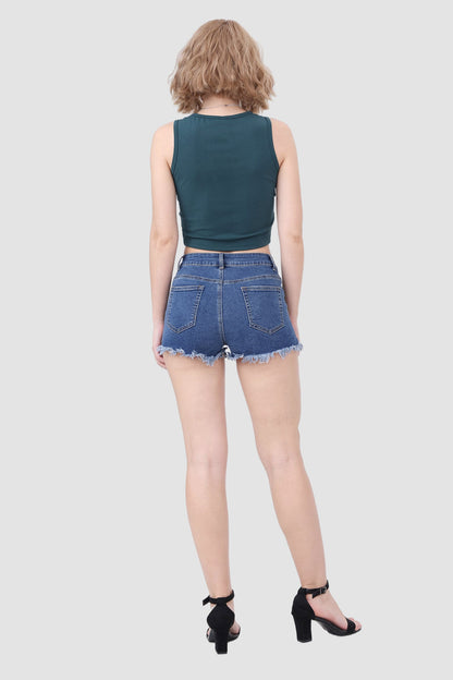 Sleeveless Slim Crop Top