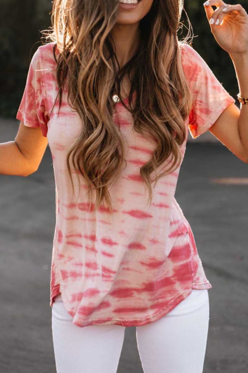 CityHottie Loosetie Tie-dye Top