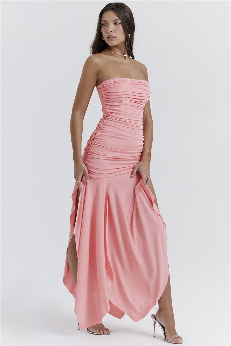 Susanna Pink Sexy Maxi Dress