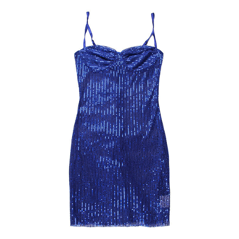 CityHottie Fashion Sequins Skinny Mini Dress