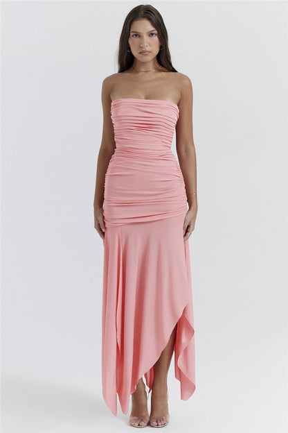 Susanna Pink Sexy Maxi Dress