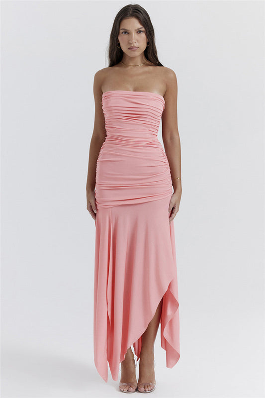 Susanna Pink Sexy Maxi Dress