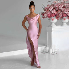 June High Split Long Dress