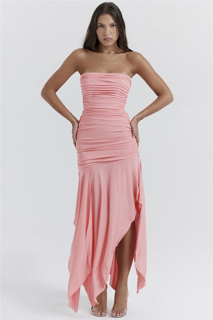 Susanna Pink Sexy Maxi Dress