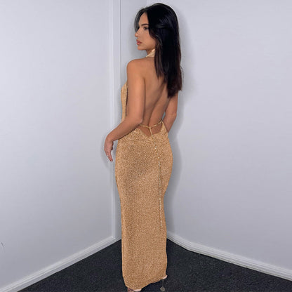 Lesley Backless Maxi Dress