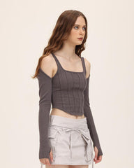 Jaunty Corset Top with Gloves