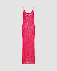 Dionay Fishnet Maxi Dress