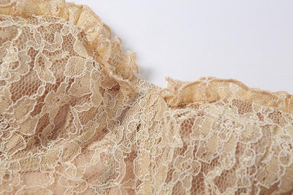 Sheer lace vintage tube top - Final Sale