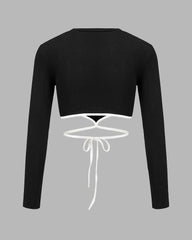 Feline Aglaia Graphic Cropped Top
