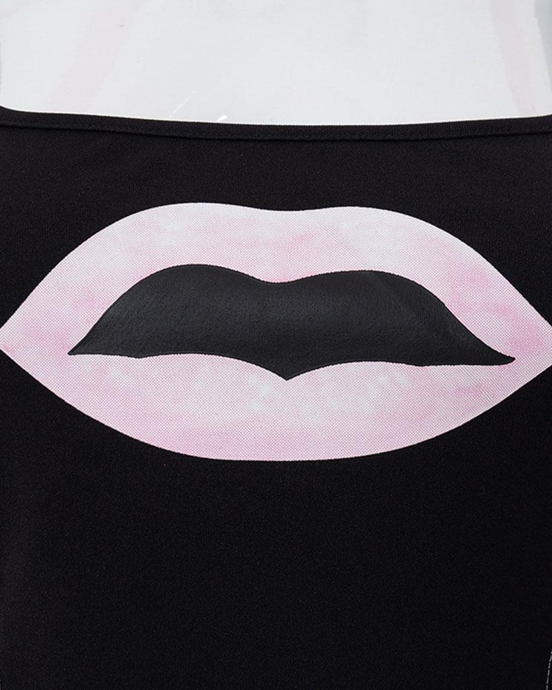 Lip Service Graphic Top