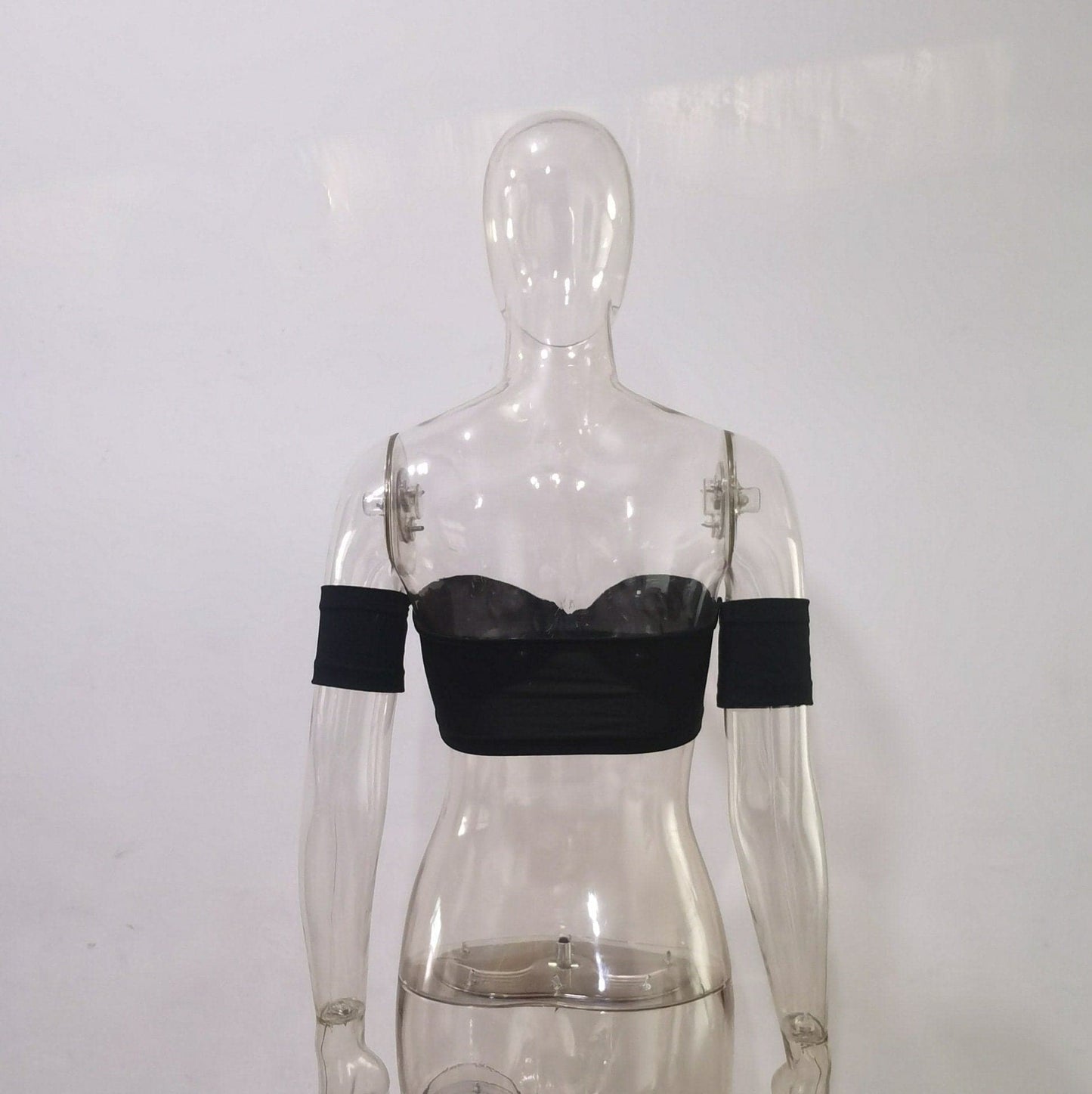 Off shoulder solid knotted tube top