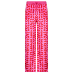 CityHottie - Y2K Pink Pants Heart Printed Sweet Trousers Vintage Aesthetic Party Pants Pockets Joggers Festival Outfits Women New